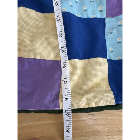 Vintage Fall colors patch work half apron Small Reversible Home Made - Picture 10 of 12